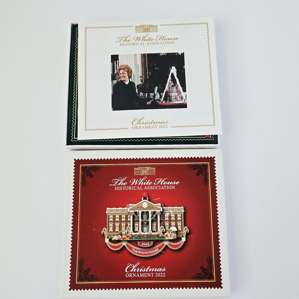 Christmas 2022 The White House Historical Association Ornament w/ Box & Booklet
